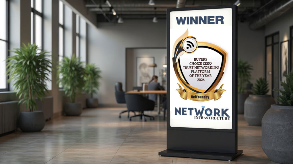netfoundry is network infrastructures winner in the open source zero trust category