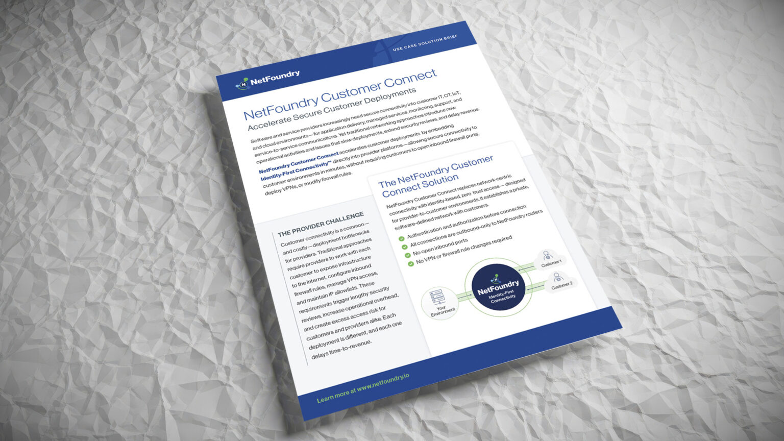 thumbnail mockup of customer connect solution brief