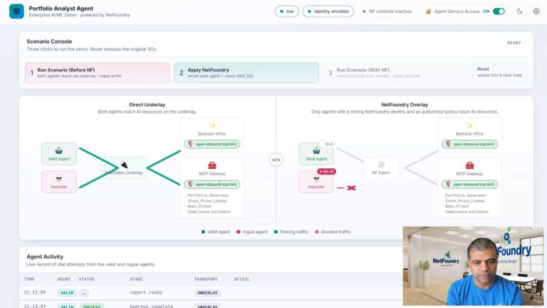 Zero Trust AI Security Demo | Secure Agentic AI | NetFoundry