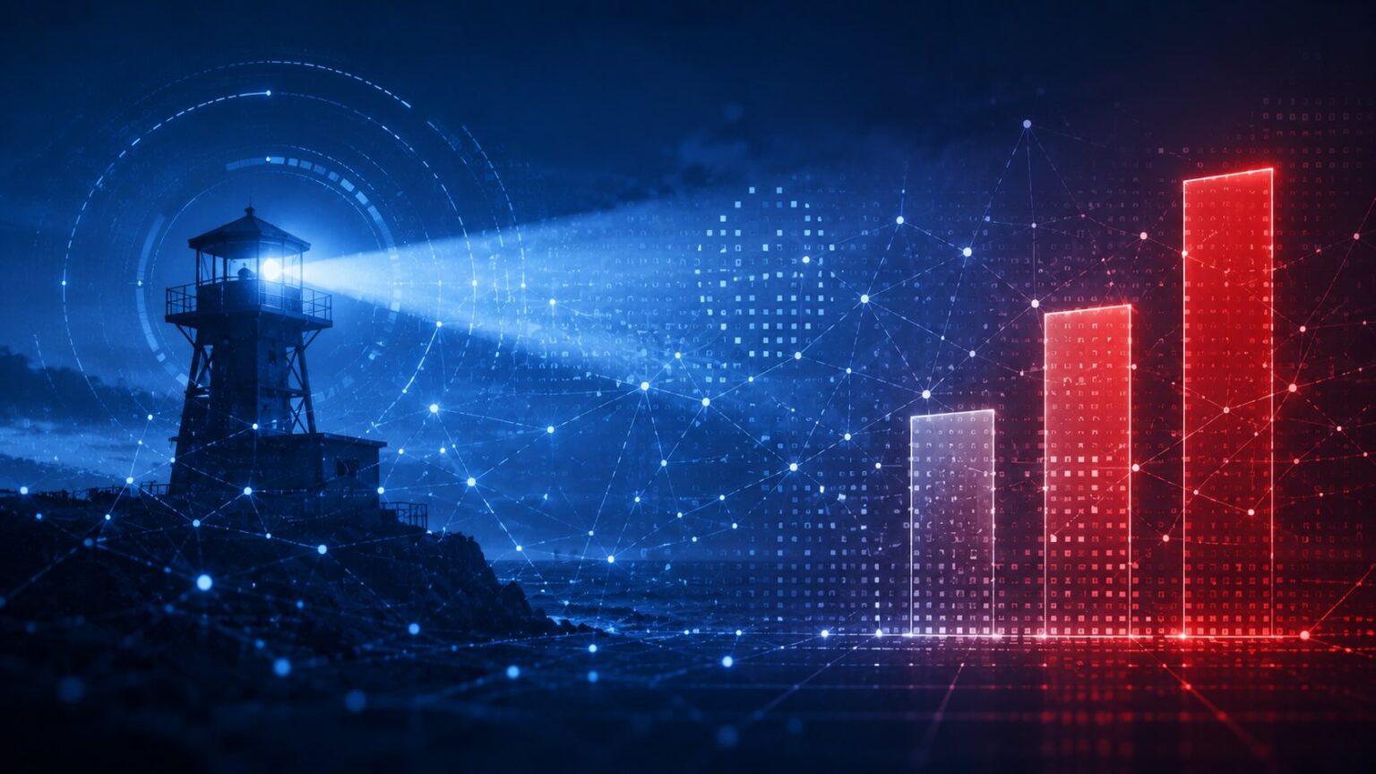 Reachability Watch - a lone figure in a lighthouse scans the horizon for CVEs and KEVs
