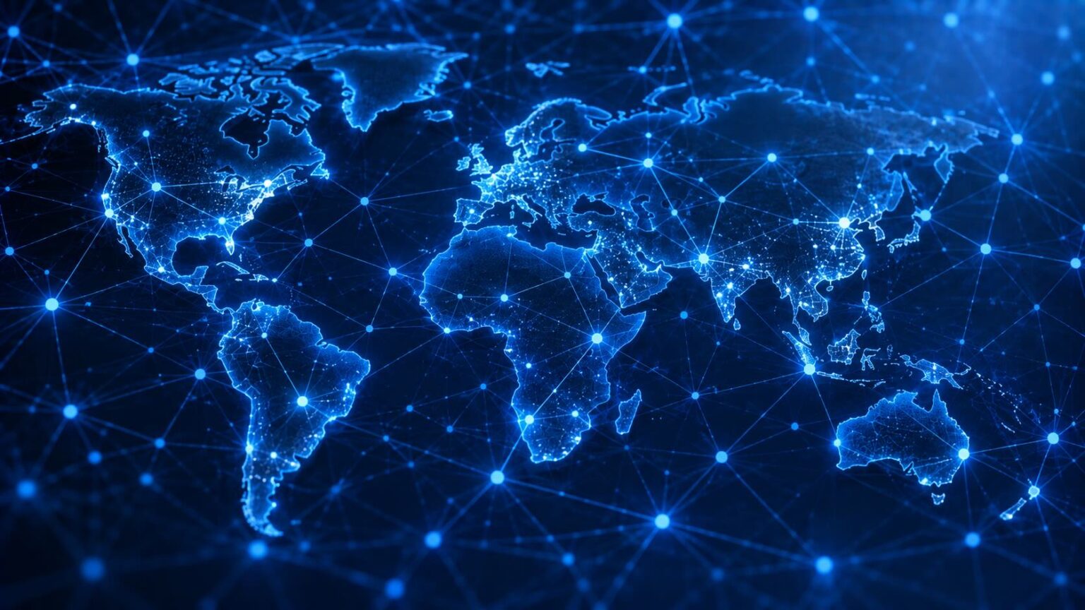 A networked world map.